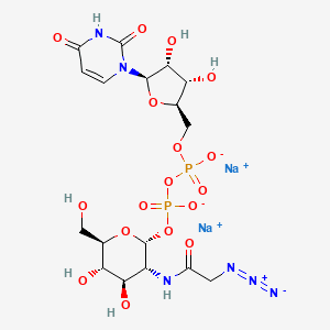 UDP-GlcNAz.2Na structure, CAS 1611490-64-2, MW 692.3