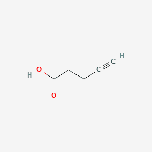 4-Pentynoic acid structure, CAS 6089-09-4, MW 98.1