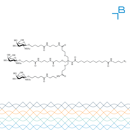 Tri-b-GalNAc-C12-amido-C3-azide