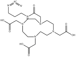 Azido-mono-amide-DOTA structure, CAS 1227407-76-2, MW 486.53