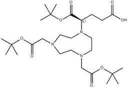 (R)-NODAGA-tris(t-Bu ester) structure, CAS 1252799-47-5, MW 543.69