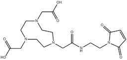 Maleimide-NOTA structure, CAS 1295584-83-6, MW 425.44