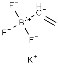 Potassium vinyltrifluoroborate structure, CAS 13682-77-4, MW 133.95