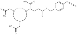 p-NCS-Bz-NODA-GA structure, CAS 1660127-21-8, MW 521.59