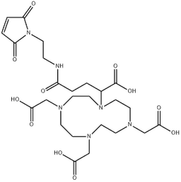 DOTA-GA-maleimide structure, CAS 1800229-46-2, MW 598.61