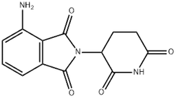 Pomalidomide structure, CAS 19171-19-8, MW 273.24