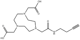 NO2A-Butyne structure, CAS 2089035-56-1, MW 354.4