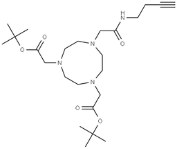 NO2A-Butyne-bis(t-Butyl ester) structure, CAS 2125661-91-6, MW 466.62