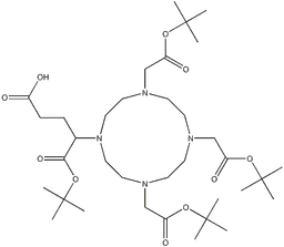 DOTA-GA(tBu)4 structure, CAS 306776-79-4, MW 700.9