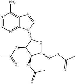 2',3',5'-Tri-O-acetyl-D-adenosine structure, CAS 7387-57-7, MW 393.35