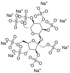 SUCROSE OCTASULFATE sodium salt structure, CAS 74135-10-7, MW 1158.66