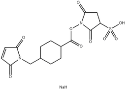 Sulfo-SMCC sodium structure, CAS 92921-24-9, MW 438.38