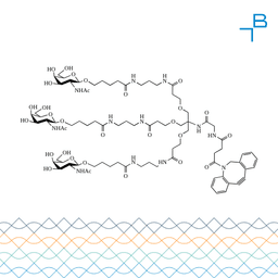 Tri-b-GalNAc-gly-C6-DBCO structure, MW 1,787.99