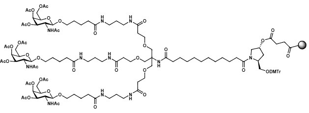 Tri-GalNAc Ligand LCAA CPG 500Å