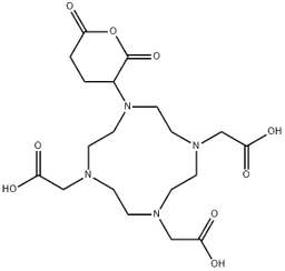 DOTAGA-anhydride structure, CAS 1375475-53-8, MW 458.46