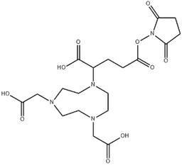 NODAGA-NHS structure, CAS 1407166-70-4, MW 472.45