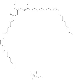 DOTAP MeSO4 structure, CAS 144189-73-1, MW 774.19