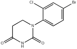 1-(4-Bromo-2-chlorophenyl)dihydropyrimidine-2,4(1H,3H)-dione structure, CAS 1517523-15-7, MW 303.54