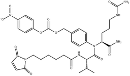 Mc-Val-Cit-PABC-PNP structure, CAS 159857-81-5, MW 737.76