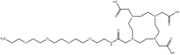 NH2-PEG4-DOTA structure, CAS 2090232-34-9, MW 622.71