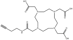 Butyne-DOTA structure, CAS 2125661-62-1, MW 455.51