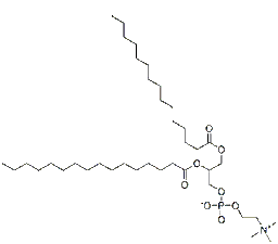 1,2-Dihexadecanoyl-rac-glycero-3-phosphocholine structure, CAS 2797-68-4, MW 734.04
