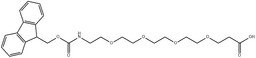 Fmoc-NH-PEG4-CH2CH2COOH structure, CAS 557756-85-1, MW 487.54