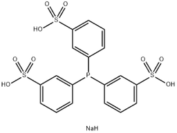 Triphenylphosphine-3,3',3''-trisulfonic acid trisodium salt structure, CAS 63995-70-0, MW 568.42
