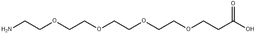 NH2-PEG4-CH2CH2COOH structure, CAS 663921-15-1, MW 265.3