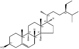 β-Sitosterol structure, CAS 83-46-5, MW 414.72